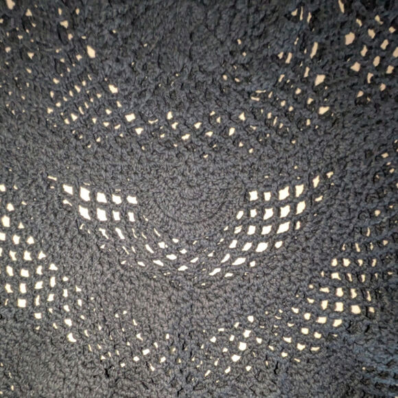 Y2K Juicy Couture Womens L Crochet Swim Cover Up Y2K Beachy Resort Iconic Retro - Picture 5 of 7